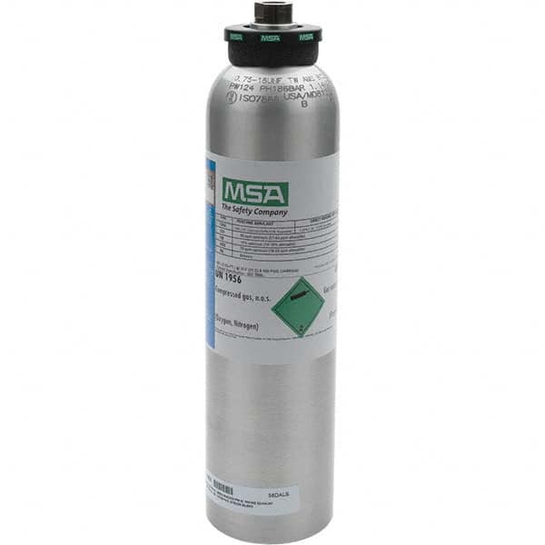 MSA 10045035 Calibration Gas & Equipment; Gas Type: Methane ; Cylinder Capacity: 58 ; Volume Capacity (L): 58 ; Cylinder Material: Aluminum ; PSC Code: 4240 
