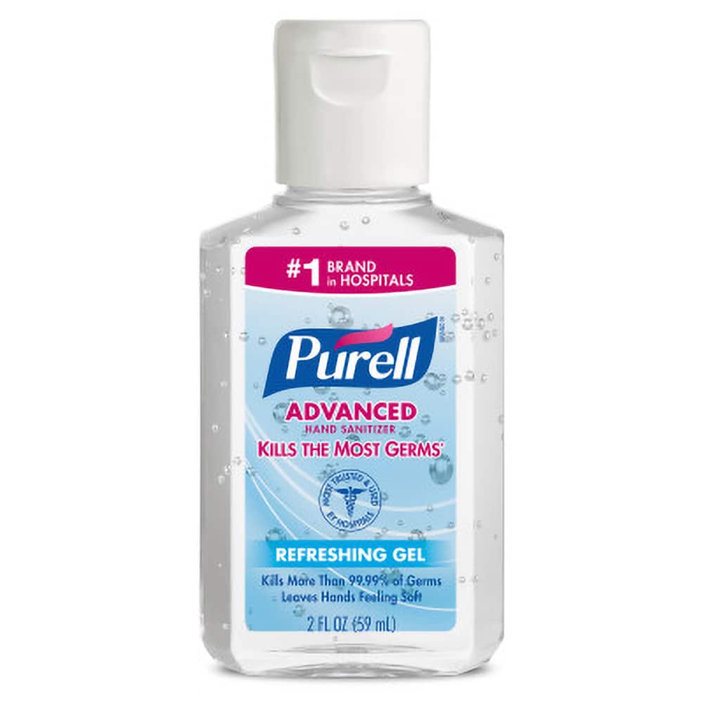 PURELL. 9605-24 Hand Sanitizer: Gel, 2 oz, Bottle 