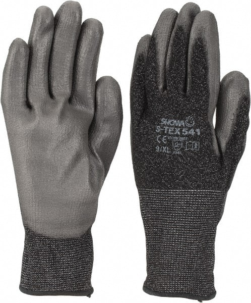 Showa S-TEX541XL-09 Cut, Puncture & Abrasive-Resistant Gloves: Size XL, ANSI Cut 4, ANSI Puncture 3, Polyurethane. HPPE Fiber & Stainless Steel 