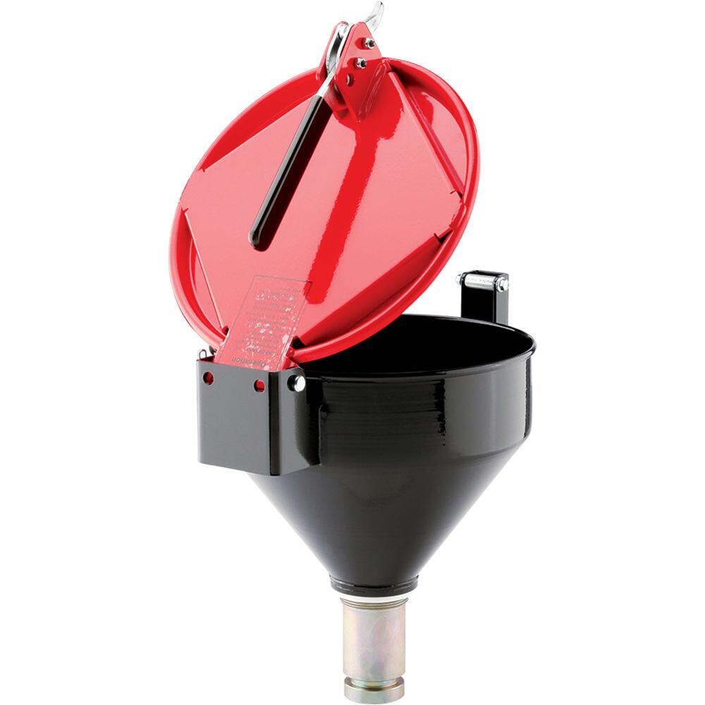 Drum Funnels & Funnel Covers; Product Type: Drum Funnel ; Funnel Capacity: 1.9gal ; Height (Inch): 15in ; Height (Decimal Inch): 15in ; Material: Powder Coated Steel