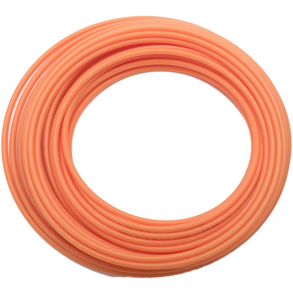 Parker Polyethylene Tube: 11/64" ID x 1/4" OD, 1' Long, Priced per Foot, Total Coil 100' - 120 Max psi, -80 to 150 ° F, Orange | 100-Pack