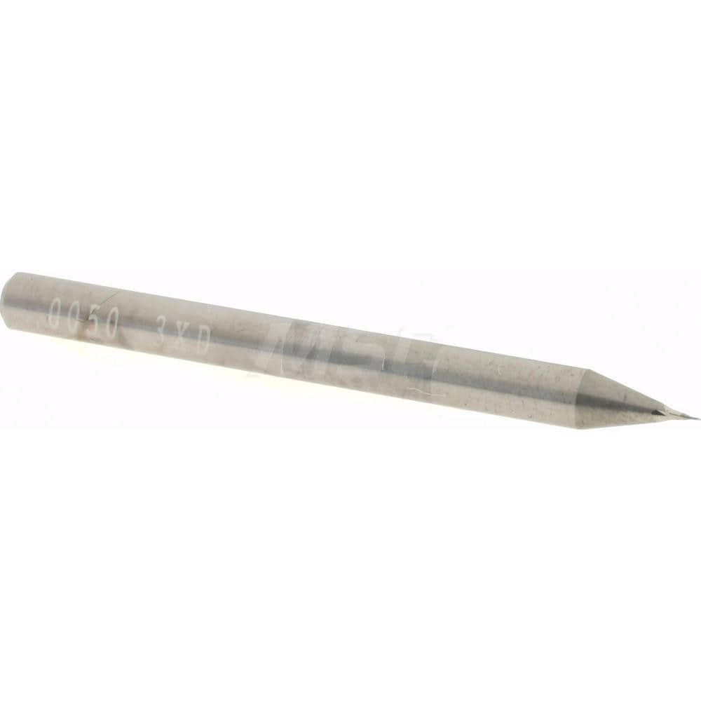 Accupro 12462265 Square End Mill: 0.005 Dia, 0.015 LOC, 1/8 Shank Dia, 1-1/2 OAL, 2 Flutes, Solid Carbide 