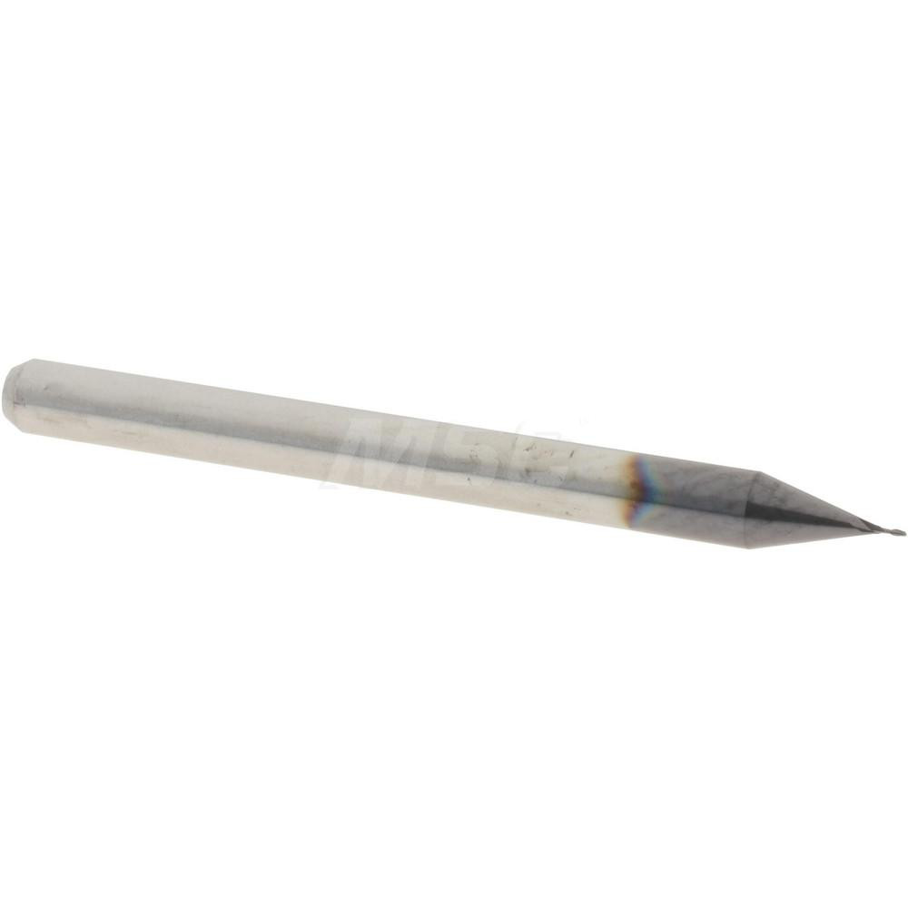 14796887 Square End Mill: 0.012" Dia, 0.036" LOC, 2 Flutes, Solid Carbide  