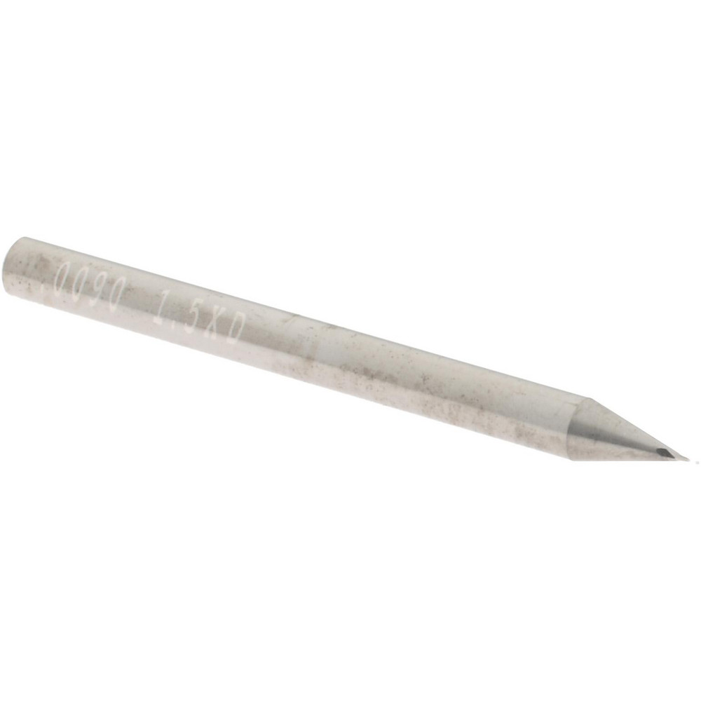 14796989 Square End Mill: 0.009" Dia, 0.014" LOC, 2 Flutes, Solid Carbide  