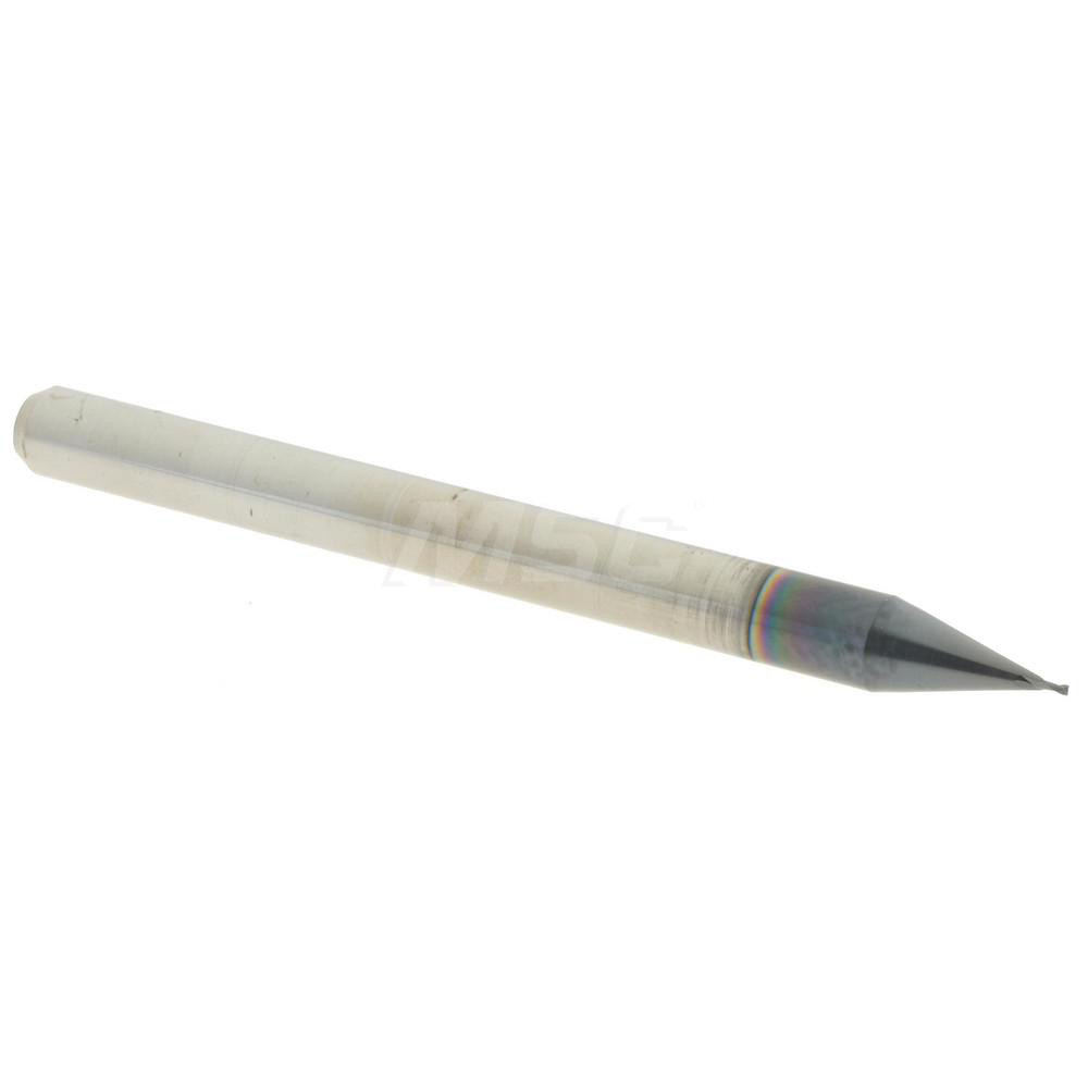 14796994 Square End Mill: 0.014" Dia, 0.021" LOC, 2 Flutes, Solid Carbide  