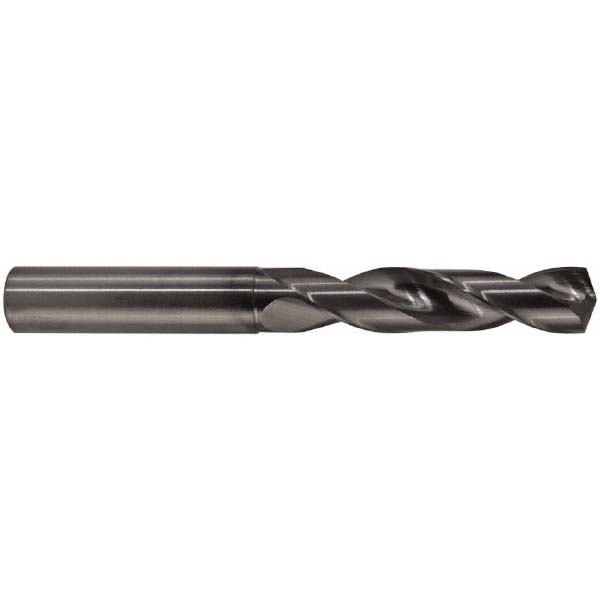 M.A. Ford® Screw Machine Drill Bit: 1/4" (0.2500) Dia, 142 deg, Solid Carbide - AlTiN Finish, " OAL, Right Hand Cut, 2 Flute, Regular Spiral Flute