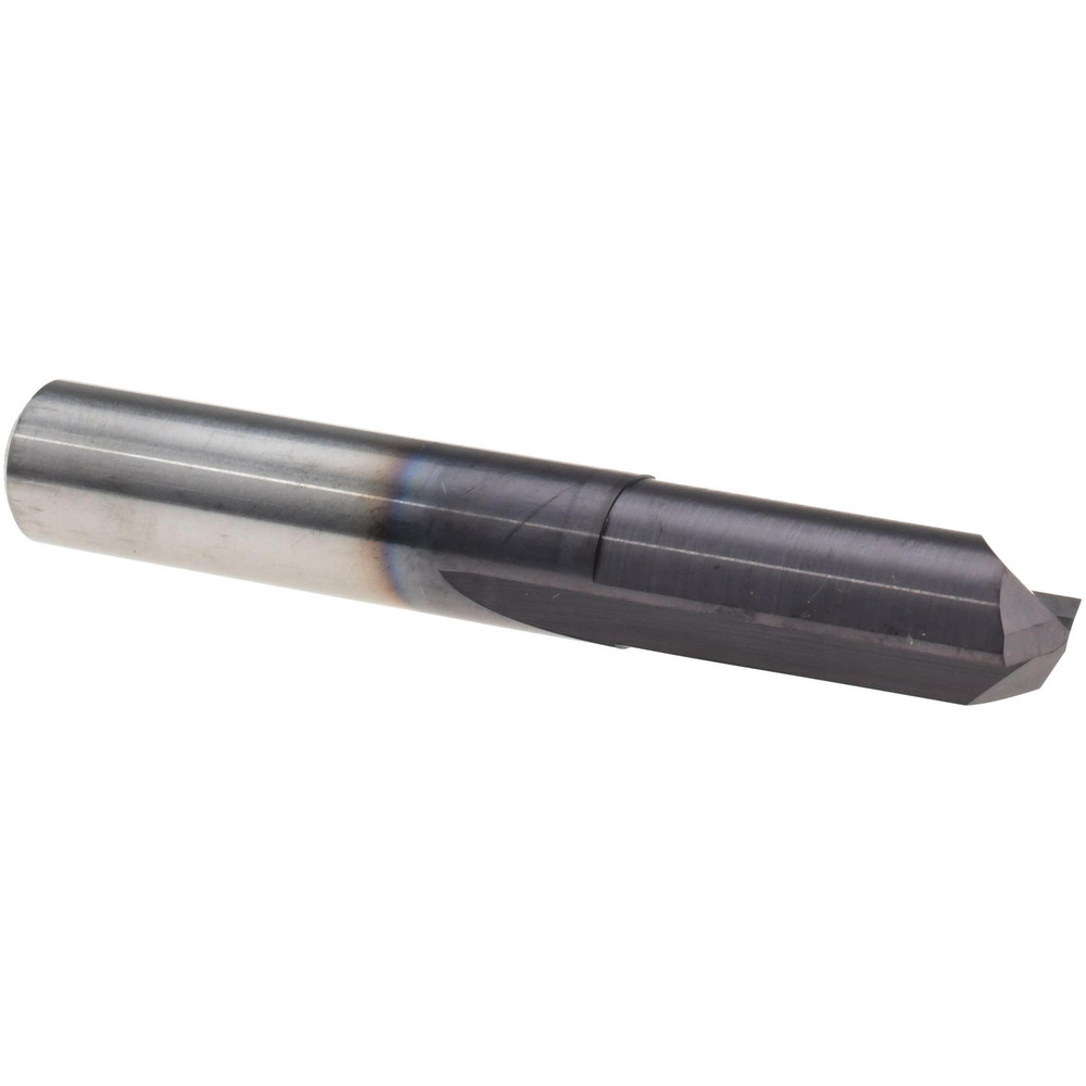 Spotting Drill: 3/8" Dia, 145 ° Point, 2-1/2" OAL, Solid Carbide