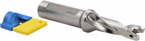 Iscar 3202285 Replaceable Tip Drill: 0.492 to 0.508 Drill Dia, 1.47" Max Depth, 0.625 Weldon Flat Shank Image