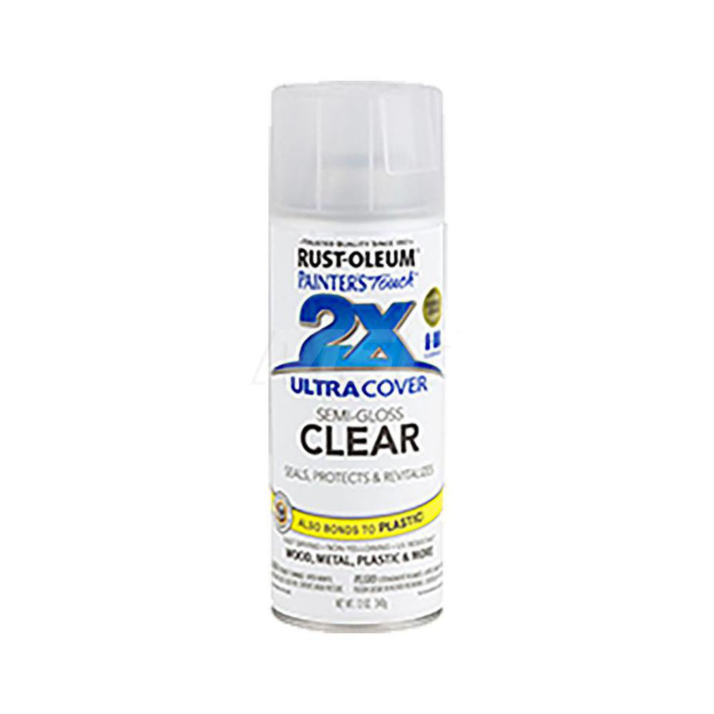 RustOleum Clear, Semi Gloss, Enamel Spray Paint 37330073 MSC