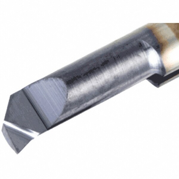 Chamfering Boring Bar: 0.2362" Min Bore, 1.1417" Max Depth, Right Hand Cut, Solid Carbide