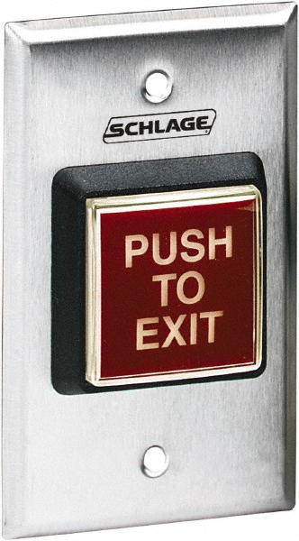 Schlage Electromagnet Lock Accessory - Heavy-Duty Push Button - Push to Exit | Part #043156310937