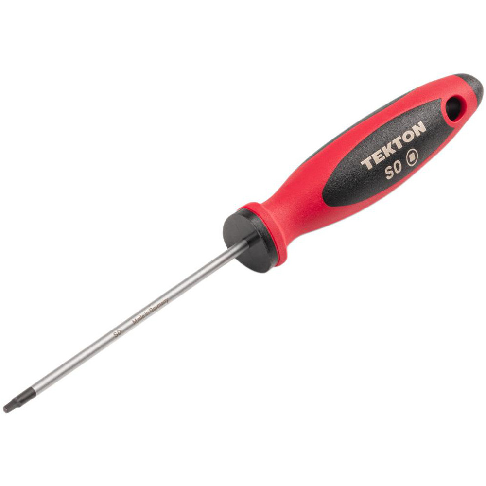 TEKTON #0 Square Screwdriver – 4-Inch Shank, Tri-Lobe Grip, Manganese Phosphate Tip For Precision Fit