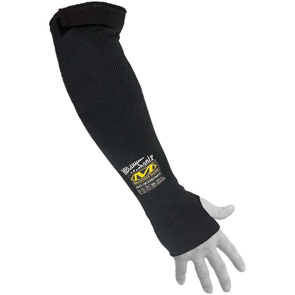Mechanix Wear General Purpose Protective Sleeves, High Heat Protection Sleeves, Cut & Puncture-Resistant Sleeves & Cut-Resistant Sleeves: Kevlar, Black, ANSI Cut A3 - Hook & Loop Closure, Knit, Cut Resistant & Heat Resistant