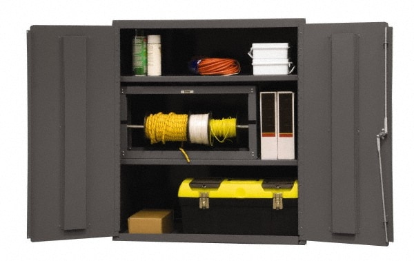 Durham 2503-2S-95 Locking Steel Storage Cabinet: 36" Wide, 24" Deep, 42" High Image