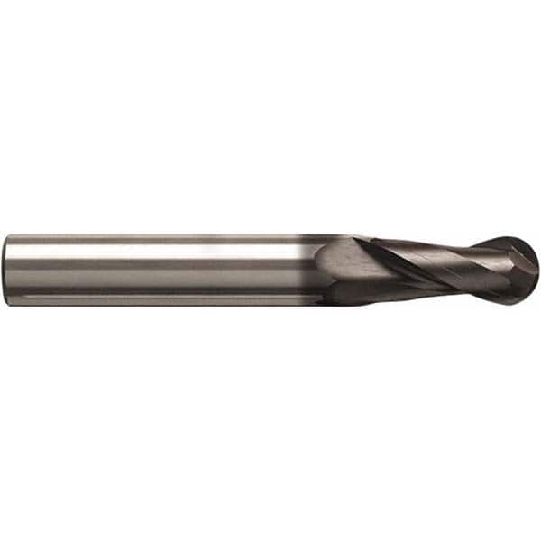 Seco - Ball End Mill: 3.00 mm Dia, 6.00 mm LOC, 2 Flute, Solid Carbide ...