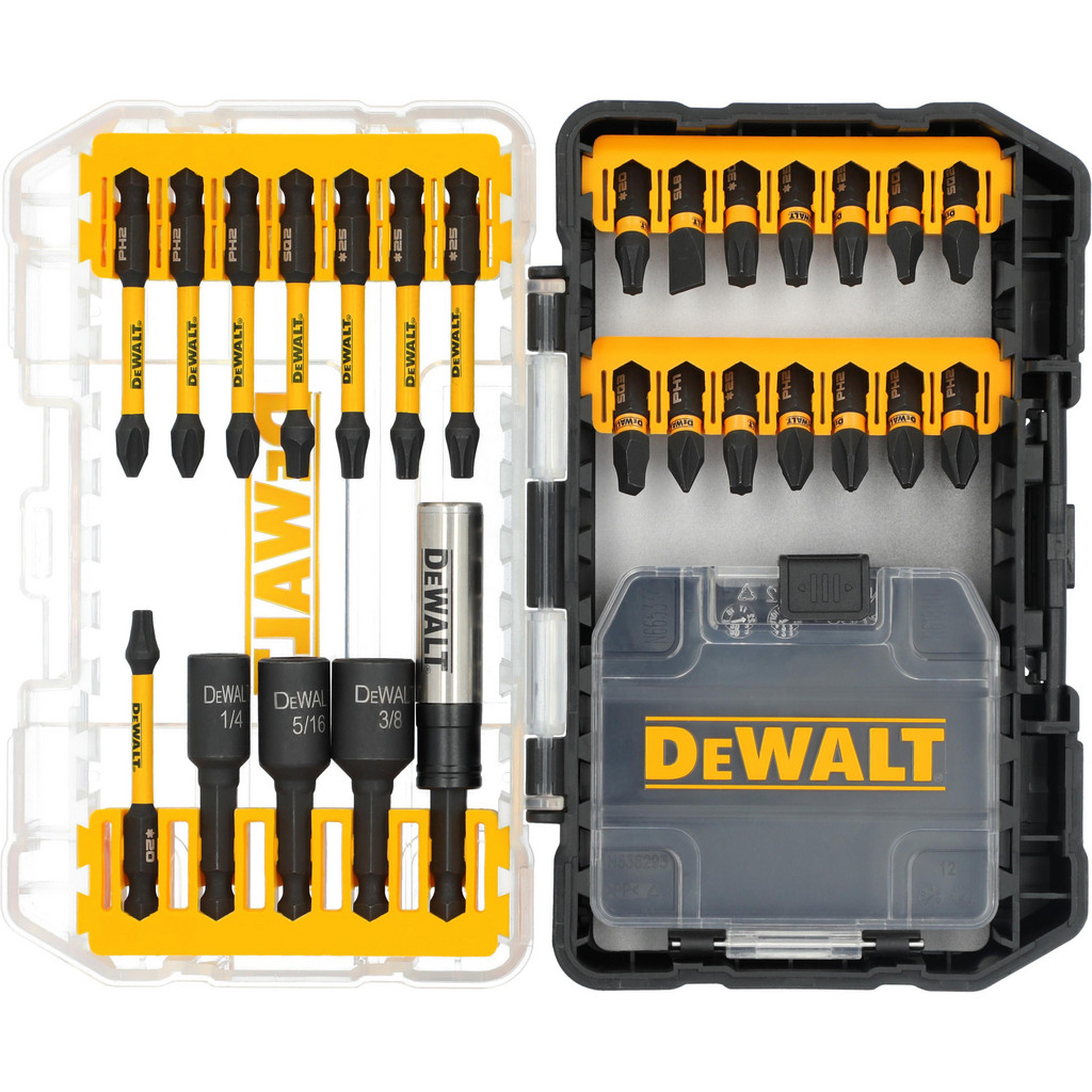 DeWALT Power Screwdriver Bit Set Hex: 26 Pc, 1/4 in" Drive | Part #DWANGFT26SET