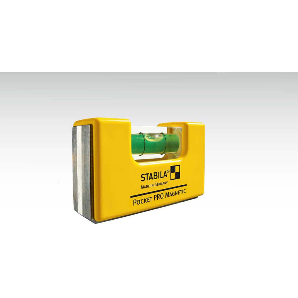 Stabila 11901 Tubular & Pocket Levels; Mounting Type: Pocket Clip ; Mounting Direction: Horizontal/Vertical ; Housing Material: Plastic; Plastic ; Features: Belt Holster ; Number of Vials: 1 ; Vial Types: (1) Level 