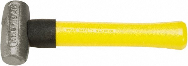 Non-Marring Hammer: 24 oz, 1-3/4" Face Dia, Aluminum Head