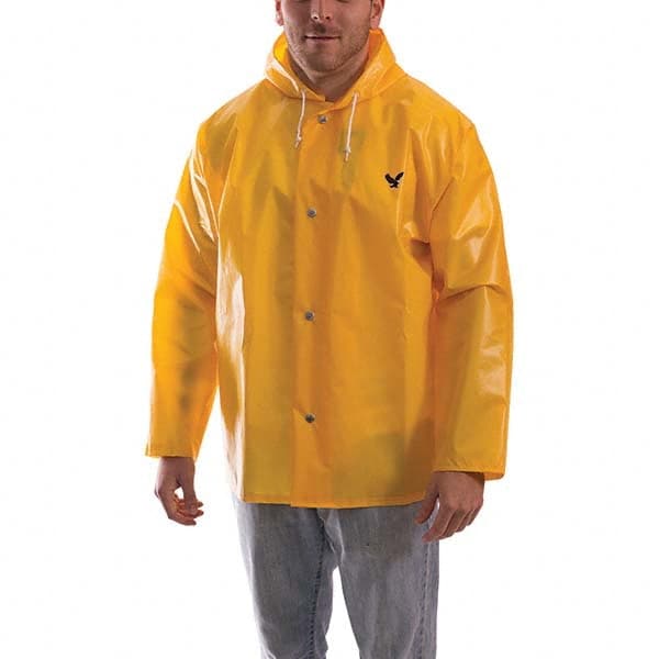 TINGLEY J22107.4X Rain Jacket: Size 4X-Large, Gold, Nylon 
