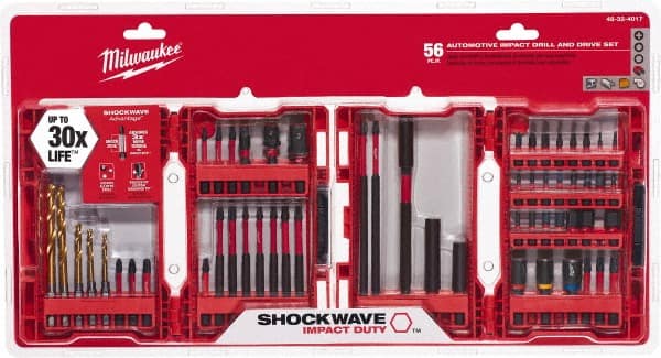Milwaukee Electric Tools 48-32-4017 56-pc Shockwave Impact Duty Drill and Drive 