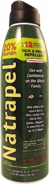 Pack of (12) 6-oz Cans 20% Picaridin Continuous Spray