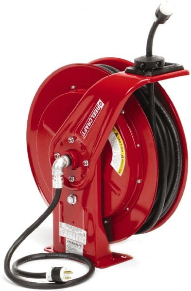 Reelcraft - Cord & Cable Reel: 12 AWG, 100' Long, Twist Lock Receptacle End  - 37470630 - MSC Industrial Supply