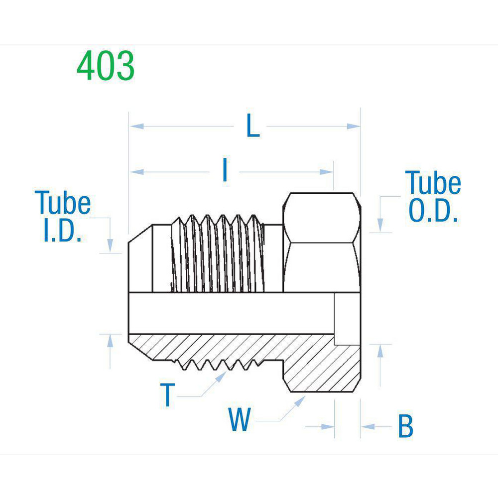 Made in USA - Stainless Steel Flared Tube OD Socket: 3/4