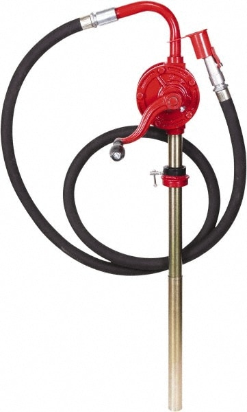 Hand-Operated Drum Pumps; Pump Type: Rotary Type Barrel ; Strokes Per Gallon: 16.000 ; Outlet Size (Inch): 3/4 ; Material: Cast Iron ; For Use With: Diesel; Heating Oils; Kerosene; Lubricating Oils Upto SAE 90; Motor Oil ; Drum Size: 15 to 55 gal