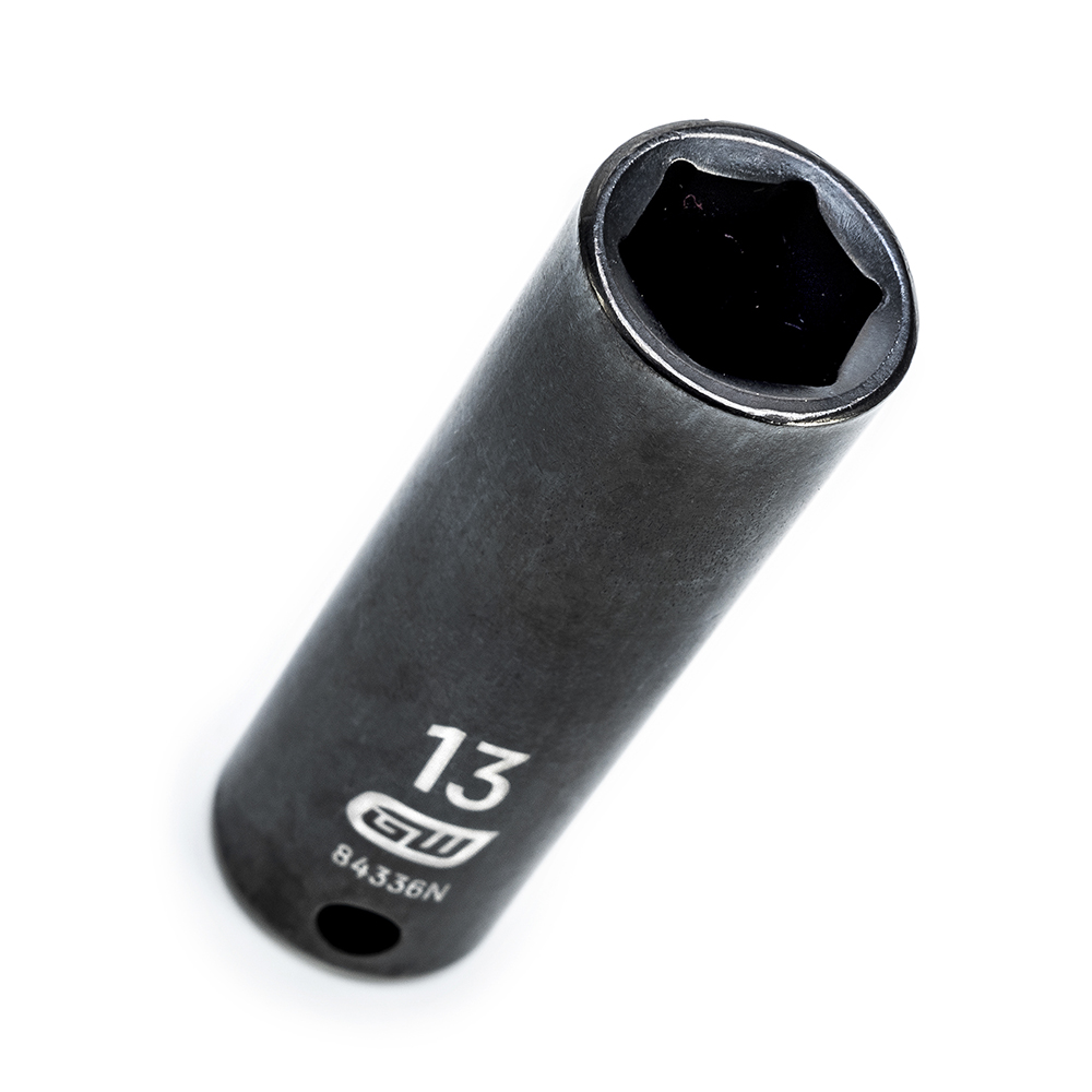 GEARWRENCH Impact Socket 3/8" Drive, 13mm Socket, Hex Drive MSC Industrial Supply Co.