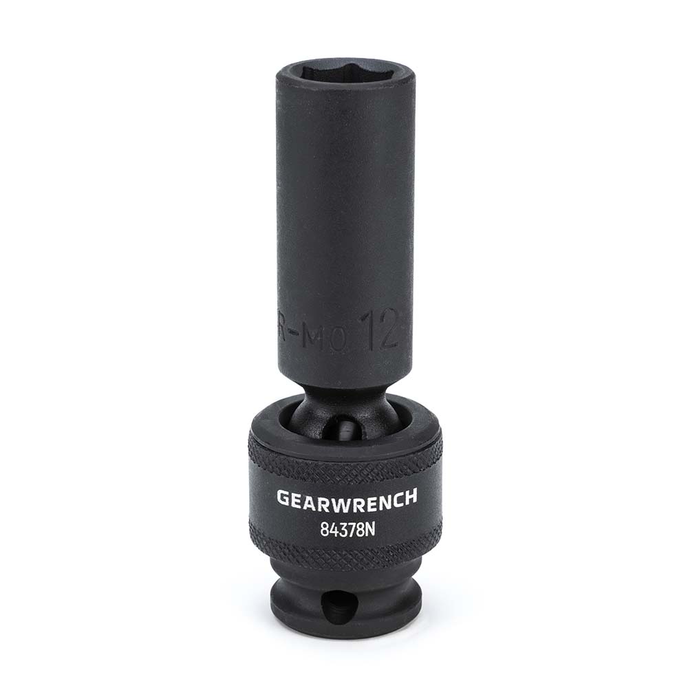GEARWRENCH Impact Socket 3/8" Drive, 12mm Socket, Hex Drive MSC Direct
