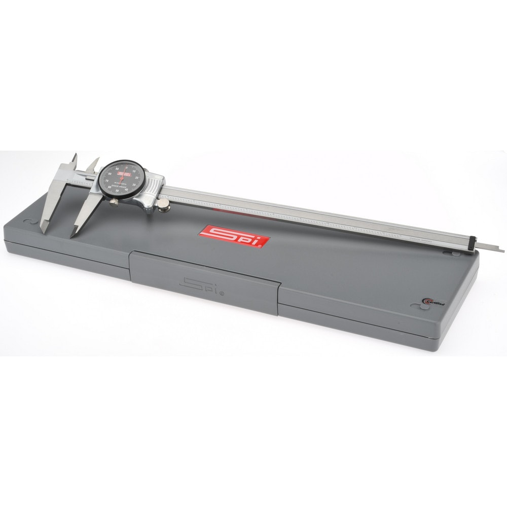 Dial Caliper: 12'' Range, 0.001'' Graduation, 0.1'' per Revolution