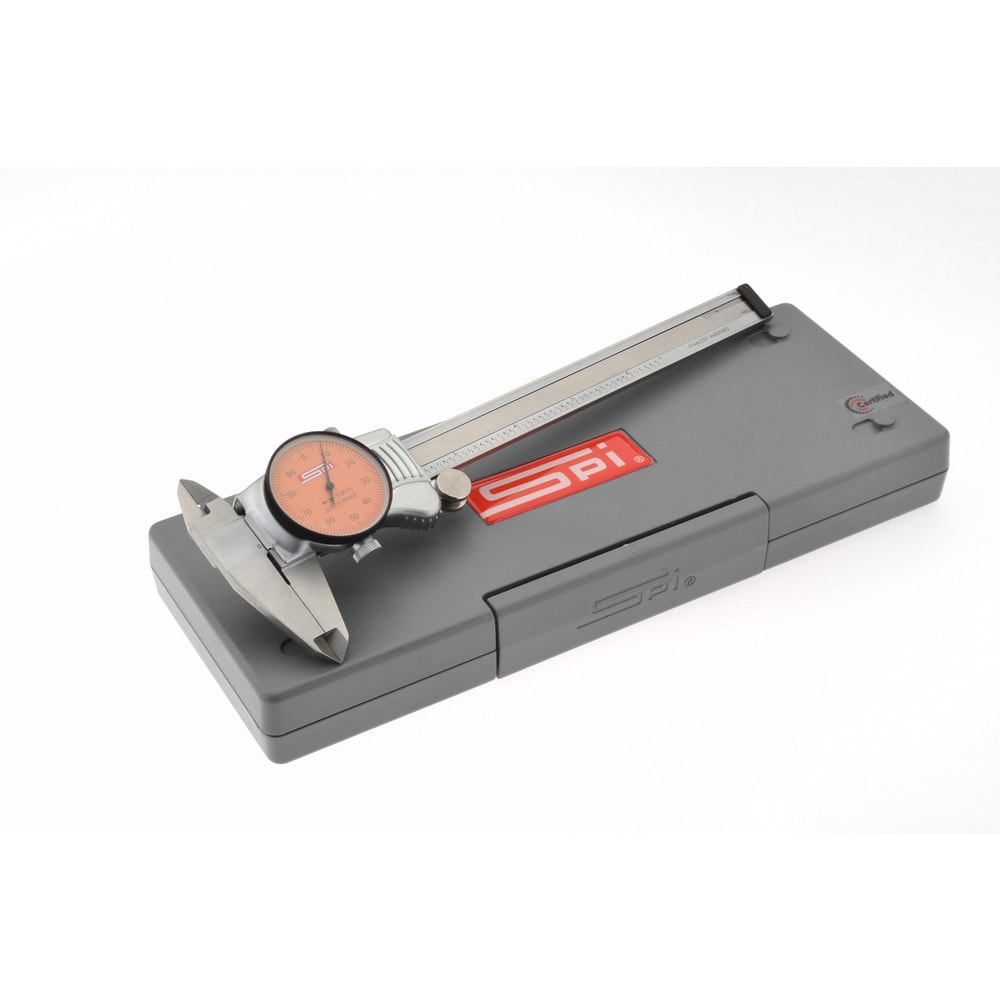 Dial Caliper: 6'' Range, 0.001'' Graduation, 0.1'' per Revolution