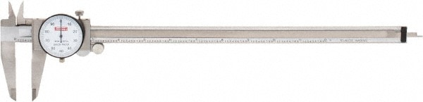 SPI CMS160725020 Dial Caliper: 12 Range, 0.001 Graduation, 0.1 per Revolution Image