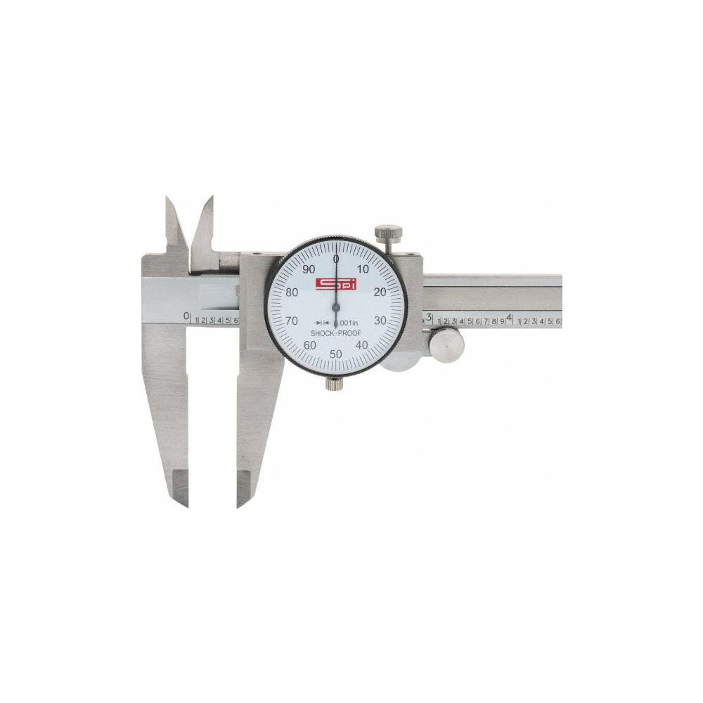 SPI Dial Caliper 12'' Range, 0.001'' Graduation, 0.1'' per