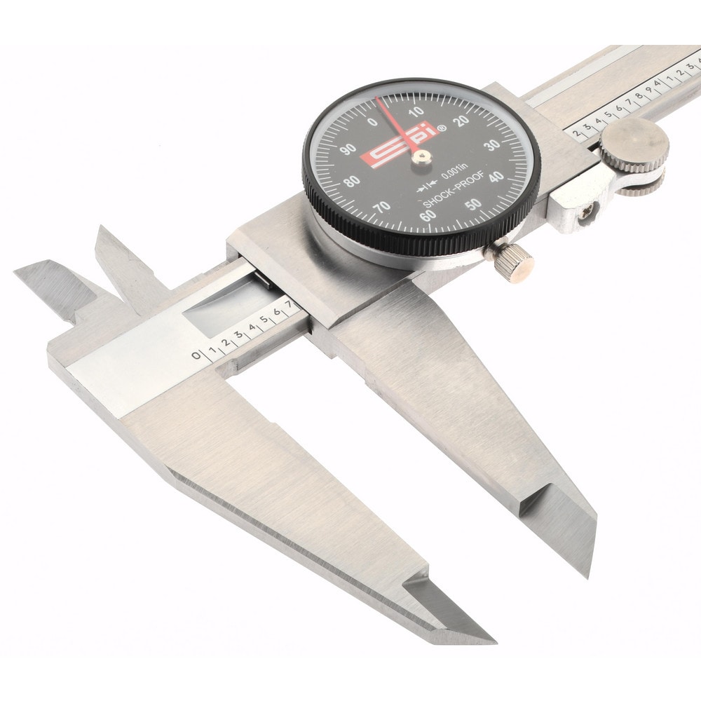 SPI - Dial Caliper: 12'' Range, 0.001'' Graduation, 0.1'' per ...