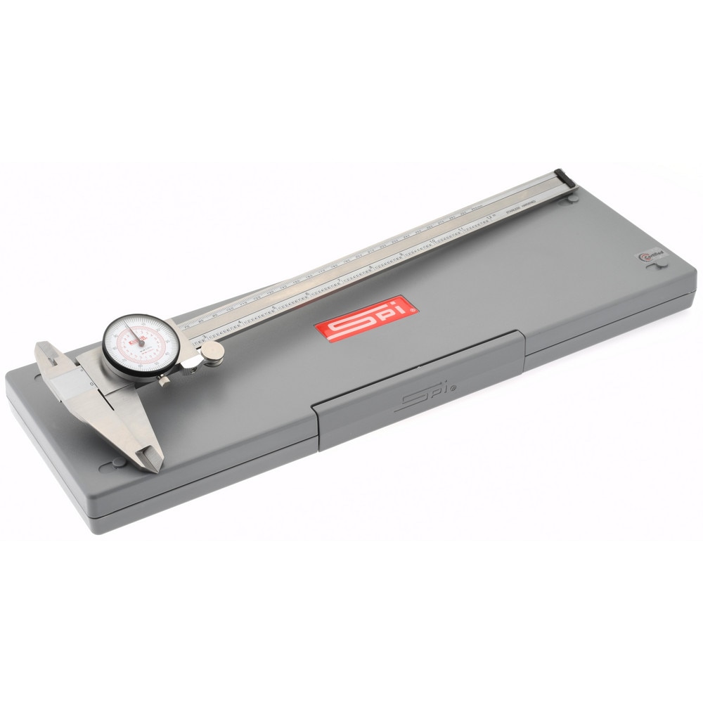 SPI CMS180612006 0" to 12" Range, 0.001" and 0.02 mm Graduation, 0.001" per Revolution, Dial Caliper Image