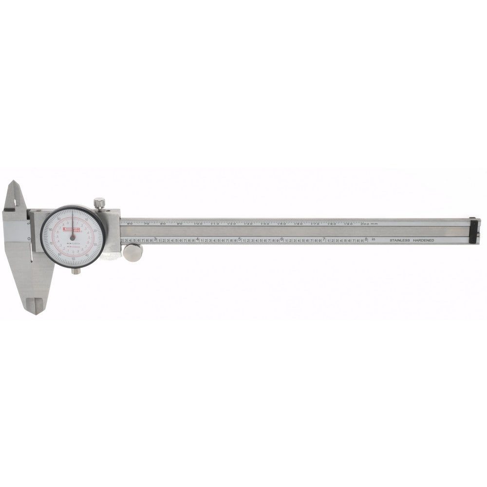 SPI - Dial Caliper: 8'' Range, 0.001'' Graduation, 0.001'' per ...