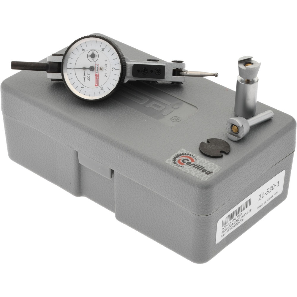 SPI 21-530-1 0 to 0.06", 0.001000" Graduation, Horizontal Dial Test Indicator Image