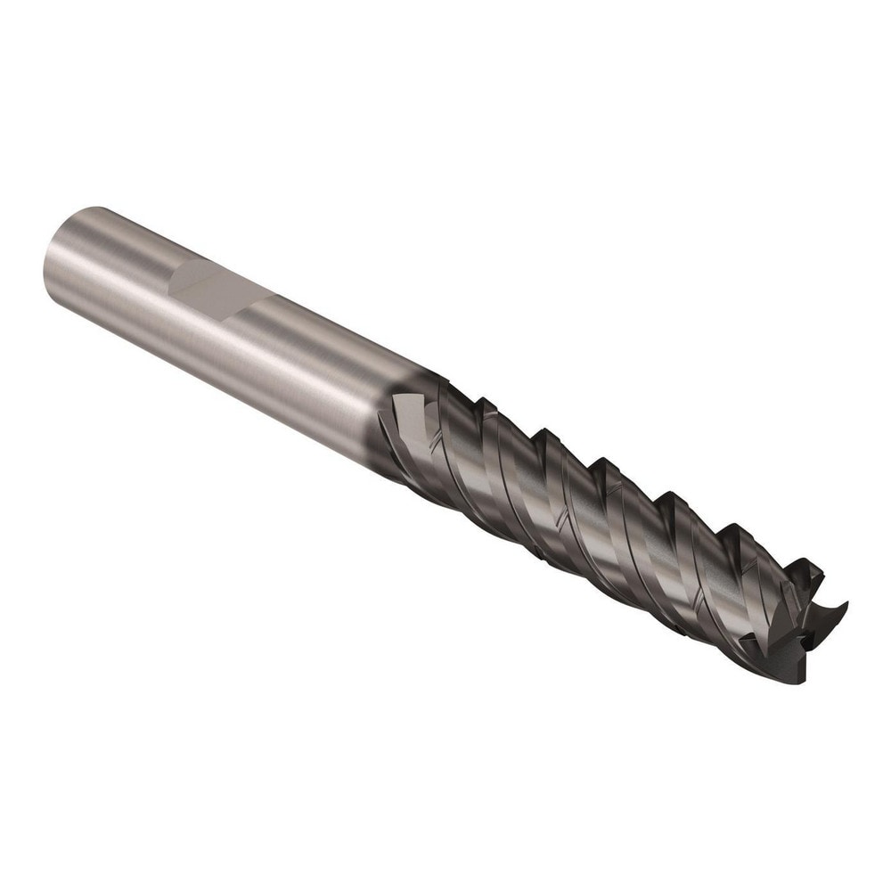 Corner Chamfer End Mill: 12 mm Dia, 45 mm LOC, 4 Flutes, 0.15 mm Chamfer Width, Solid Carbide