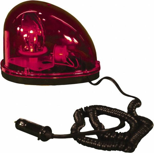 Emergency Light Assemblies; Type: Revolving Warning Light; Revolving Warning Light ; Flash Rate: Single ; Flash Rate (FPM): 60 (single) ; Mount: Magnetic; Magnetic ; Color: Red; Red ; Power Source: 12 Volt