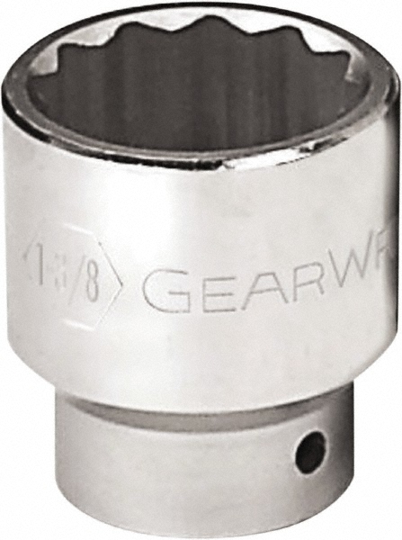 GEARWRENCH 2-5/16", 3/4" Drive, Standard Hand Socket - 12 Points, 3.07" OAL, Alloy Steel, Chrome Finish | Part #80878