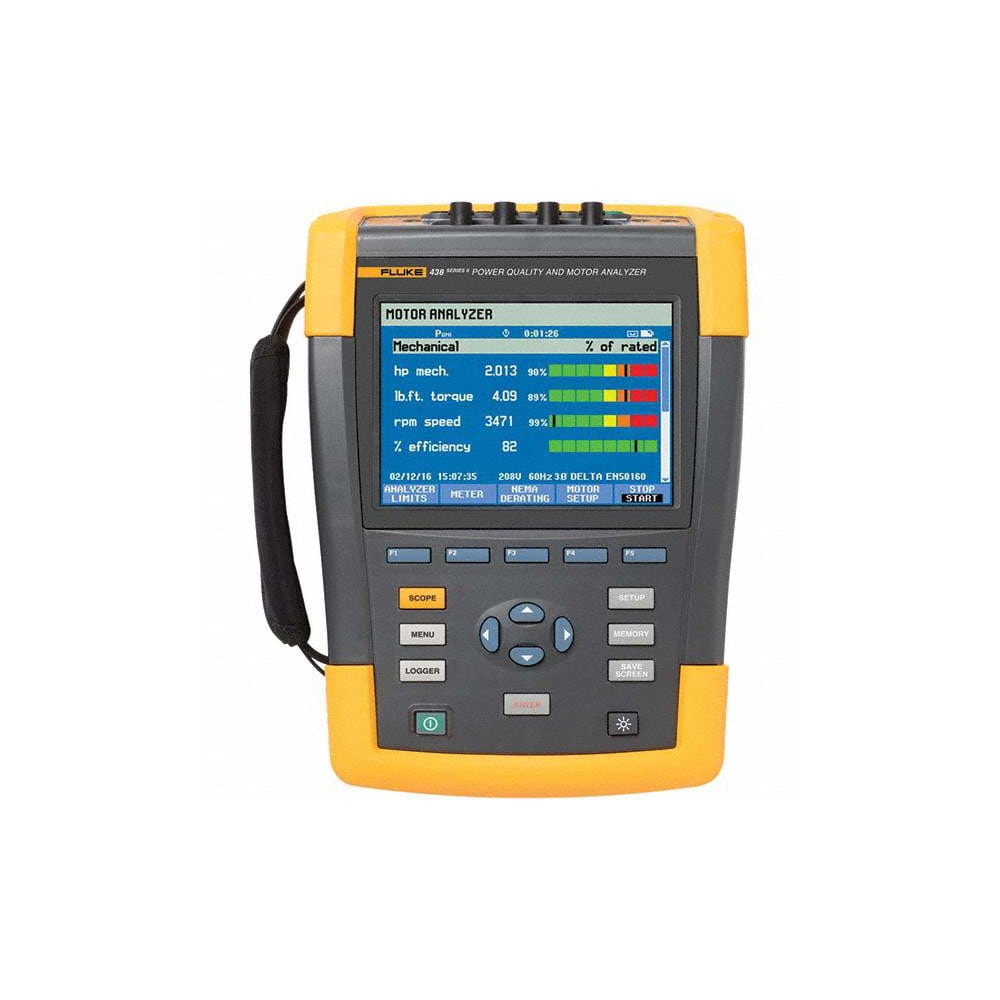 Fluke - 3 Phase, 1,000 VAC, 0.20 to 6,000 Amp Capability, 69 to 42.5 Hz ...