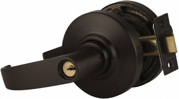 Entrance Lever Lockset for 1-3/8" Thick Doors - Schlage C keyway, 2-3/4" Backset, Oil Rubbed Bronze Finish