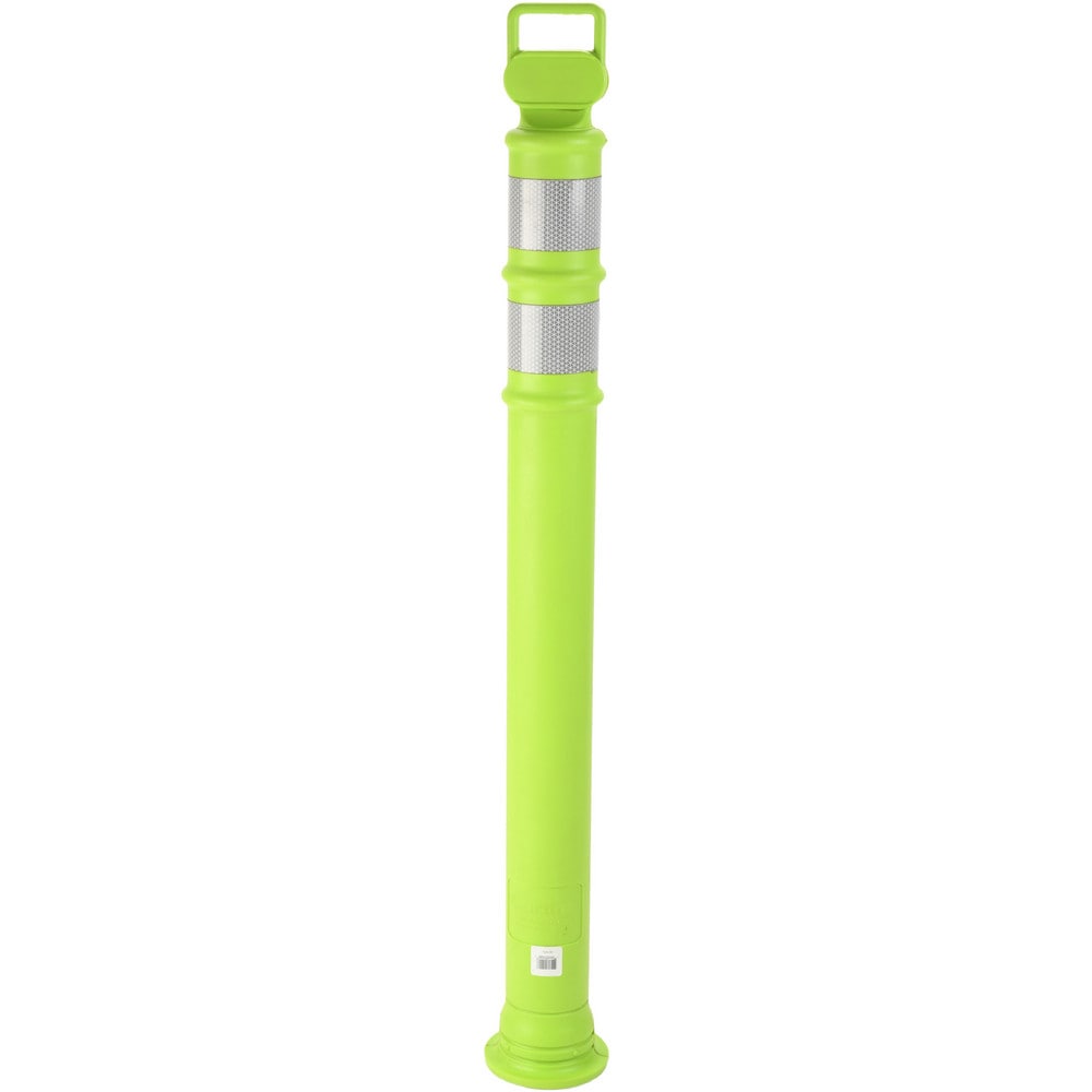 47.6" High, 6" Wide Reflective Delineator Post-Polyethylene, 1.7 lb, Lime