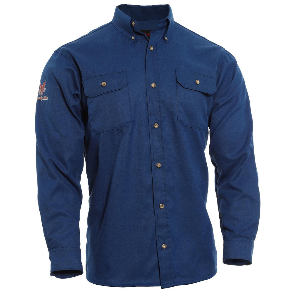 National Safety Apparel - Fire-Resistant Shirt: 2X-Large, Royal Blue,  Polyester, 5.5 oz | MSC Direct