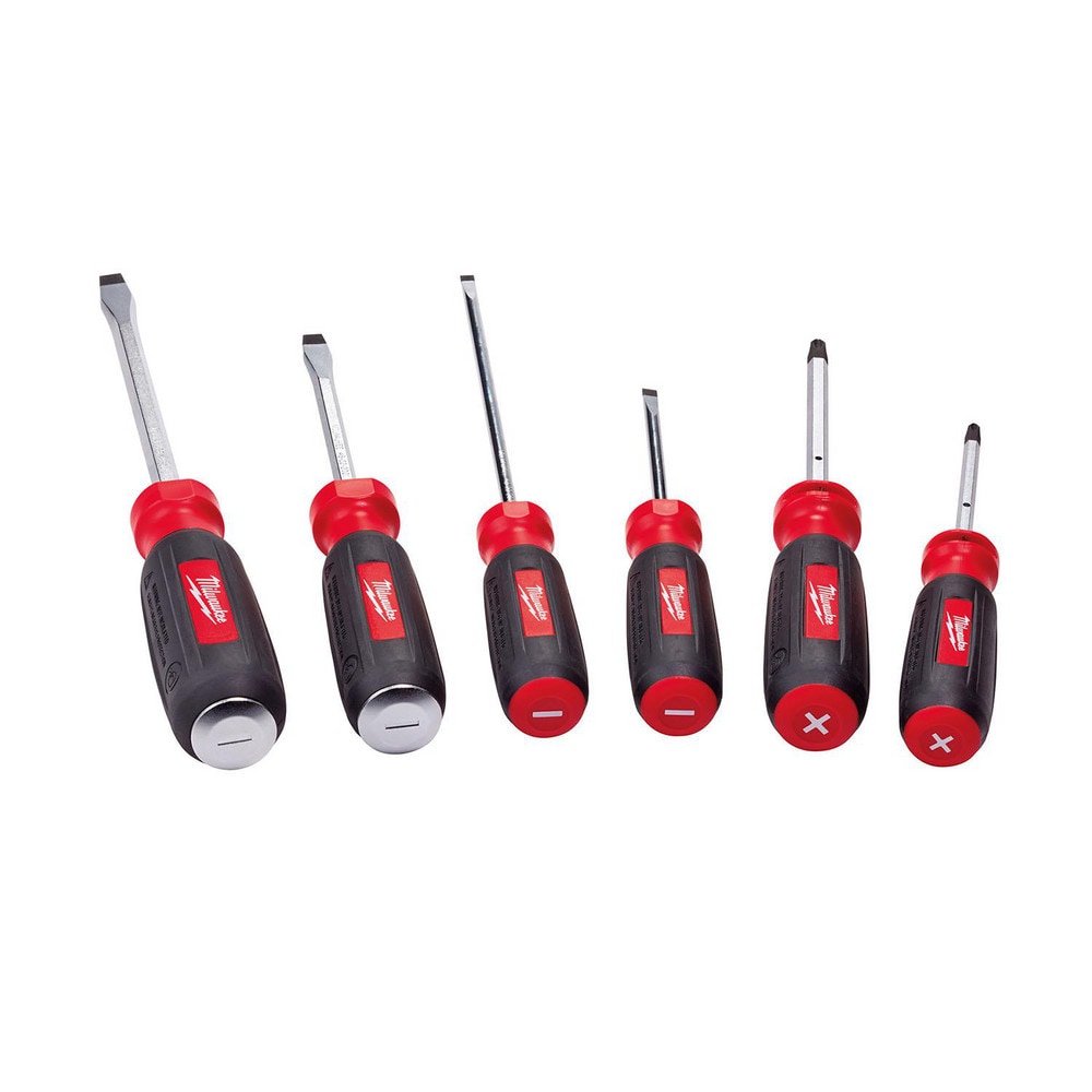 Milwaukee Tool 48-22-2006 Bit Screwdrivers; Tip Type: Hex; Phillips; Slotted ; Drive Size: 3/16 in; 5/16 in; 1/4 in ; Phillips Point Size: #1 ; Slotted Point Size: 1/4 in Image