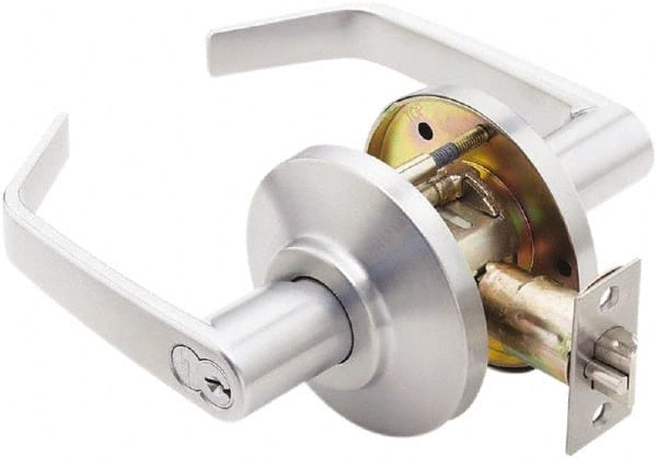 Entrance Lever Lockset for 1-3/8 to 2" Thick Doors