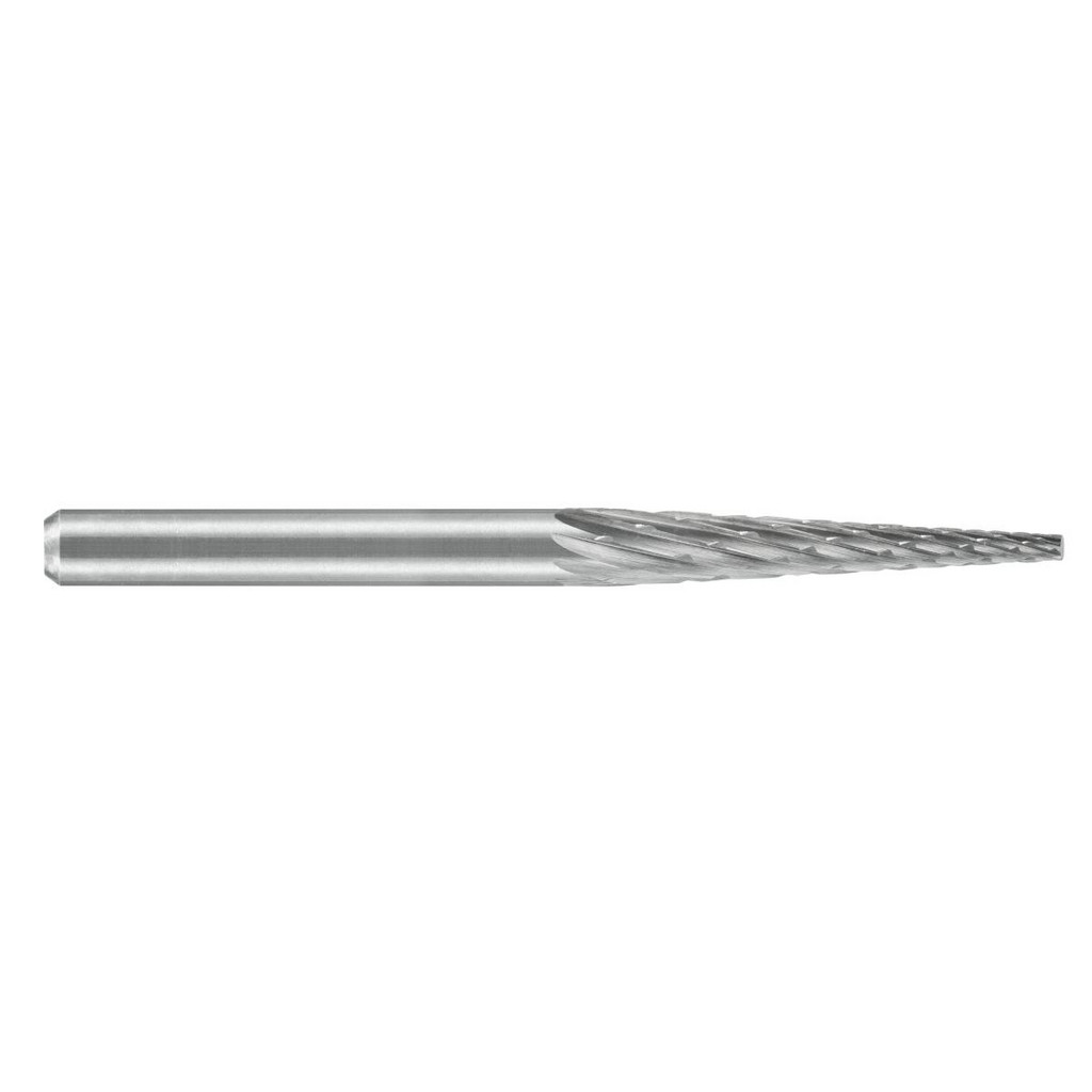 Carbide Burr (SF-5D) Round Nose Tree Shape – Double Cut – 1/4 X 1/2 X 1 X 2 3/4 (USA Made)