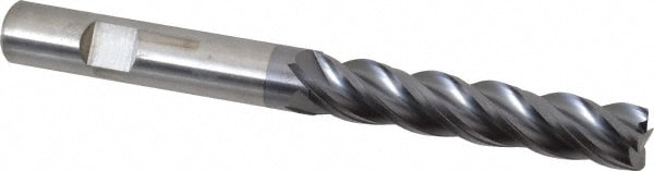 Kennametal 4071930 Corner Radius End Mill: 1/2" Dia, 2-1/2" LOC, 0.03" Radius, 4 Flutes, Solid Carbide Image