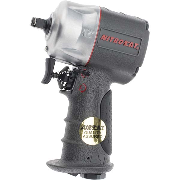 Air Impact Wrench: 9,000 RPM, 550 ft/lb - 8 CFM, Pistol Grip